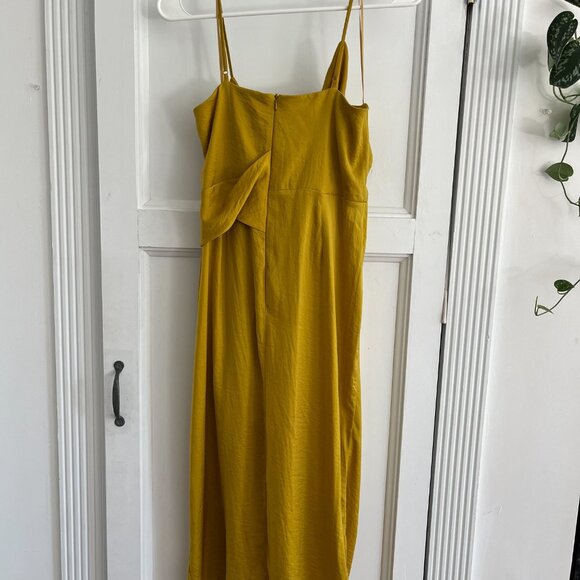 ASOS Hammered Satin Midi Cocktail Dress - Picture 3 of 5